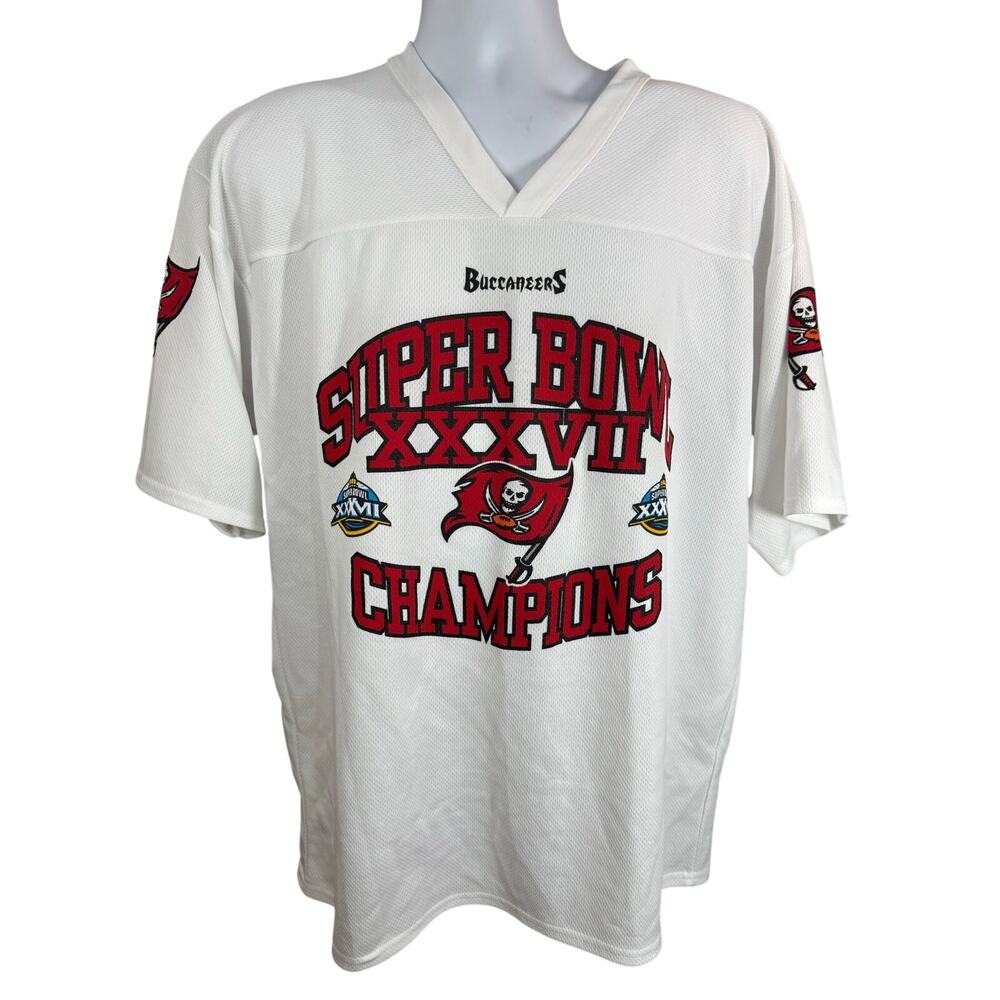 Vintage Tampa Bay Buccaneers Jersey Large NFL Super Bowl 37 Champions B.Johnson